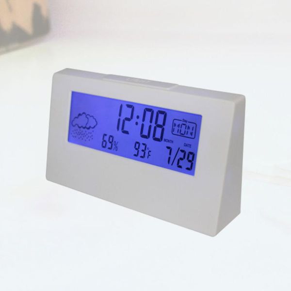 other clocks & accessories student lcd weather display deskclock temperature humidity snooze alarm multi-function electronic (white)
other clocks & accessories student lcd weather display deskclock temperature humidity snooze alarm multi-function electronic (white)