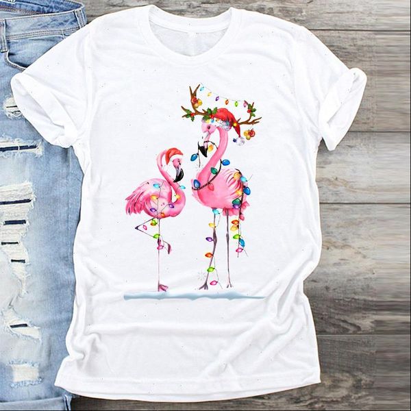 women t shirts cartoon flamingo animal happy clothing merry christmas print clothes graphic shirt ladies female tshirts tee, White
women t shirts cartoon flamingo animal happy clothing merry christmas print clothes graphic shirt ladies female tshirts tee, White