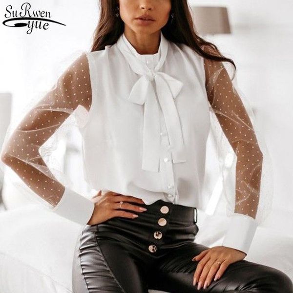 spring mesh plus size white shirt stand collar bow solid korean blouse women casual long sleeve loose ladies 12590 women's blouses & s
spring mesh plus size white shirt stand collar bow solid korean blouse women casual long sleeve loose ladies 12590 women's blouses & s
