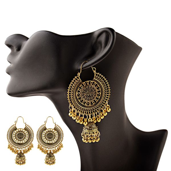 indian jhumka women earrings bohemia ethnic gold metal big bells long dangle hanging earrings egypt gypsy jewelry, Silver
indian jhumka women earrings bohemia ethnic gold metal big bells long dangle hanging earrings egypt gypsy jewelry, Silver