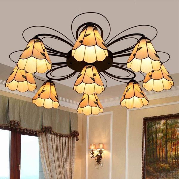 ceiling lights american-style simple mediterranean creative tiffany colored glass living room dining bedroom lamp
ceiling lights american-style simple mediterranean creative tiffany colored glass living room dining bedroom lamp