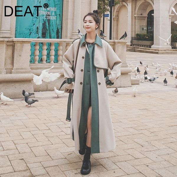 women's trench coats deat woman long windbreak coat green hit color lapel sleeve with sahesh causal style 2021 autumn korean fashion 15, Tan;black
women's trench coats deat woman long windbreak coat green hit color lapel sleeve with sahesh causal style 2021 autumn korean fashion 15, Tan;black