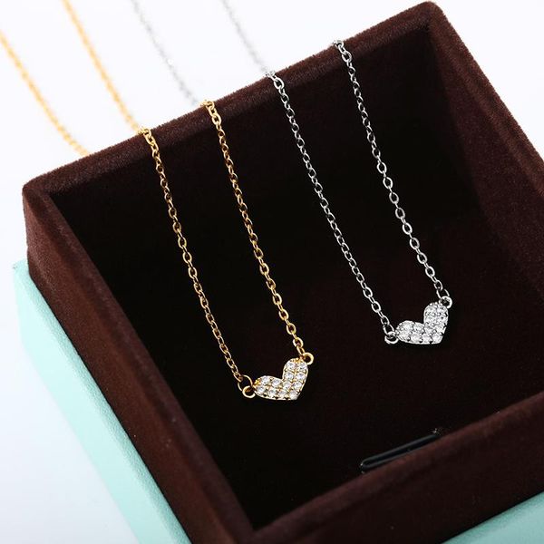 kpop heart choker necklace for women zircon crystal wedding pendant necklaces gold collares chain female jewelry christmas gift chokers, Golden;silver
kpop heart choker necklace for women zircon crystal wedding pendant necklaces gold collares chain female jewelry christmas gift chokers, Golden;silver