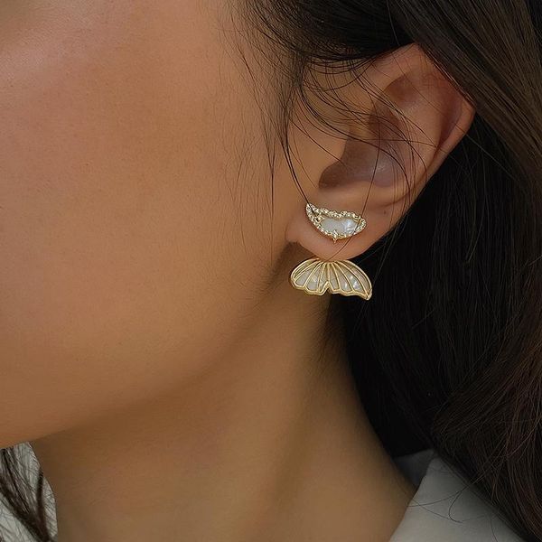 minar fairy white shell butterfly dangle earrings ear jackets bling zircon cuff unusual wrap for women & chandelier, Silver
minar fairy white shell butterfly dangle earrings ear jackets bling zircon cuff unusual wrap for women & chandelier, Silver