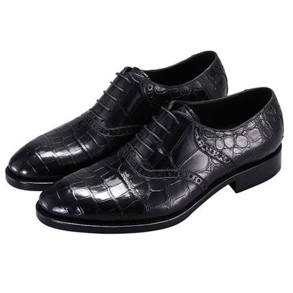 dress shoes duanshe crocodile men summer genuine leather male business leisure carve patterns, Black
dress shoes duanshe crocodile men summer genuine leather male business leisure carve patterns, Black