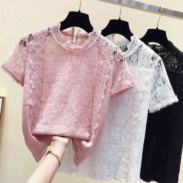 blouses short sleeve female summer super fairywhite pink chiffon shirt blouse girls ladies lace blusas, White
blouses short sleeve female summer super fairywhite pink chiffon shirt blouse girls ladies lace blusas, White