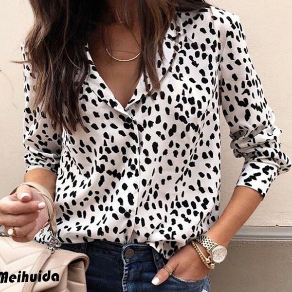 women's blouses & shirts hirigin est women summer leopard print fashion long sleeves button v neck shits casual blouse plus size, White
women's blouses & shirts hirigin est women summer leopard print fashion long sleeves button v neck shits casual blouse plus size, White