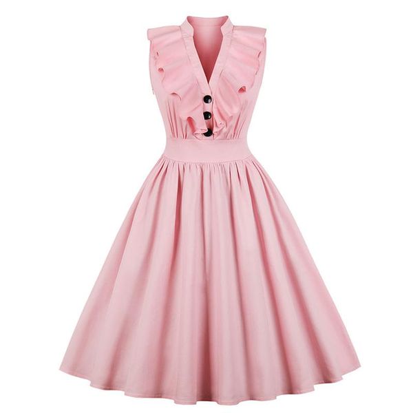 casual dresses big size 4xl clothes women 2021 ruffle sleeveless v neck pink party a line knee length midi vintage rockabilly skater dress f, Black;gray
casual dresses big size 4xl clothes women 2021 ruffle sleeveless v neck pink party a line knee length midi vintage rockabilly skater dress f, Black;gray