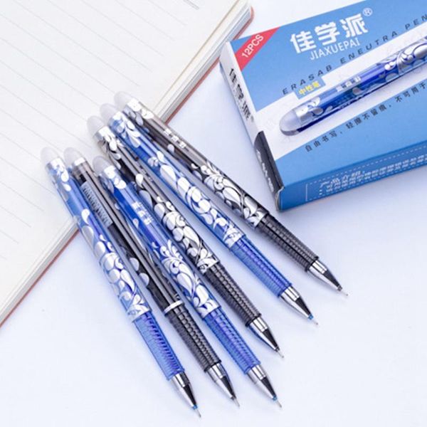 gel pens 12pcs/box luxury erasable pen set 0.5mm blue black ink ballpoint for school supplies student writing exam stationery
gel pens 12pcs/box luxury erasable pen set 0.5mm blue black ink ballpoint for school supplies student writing exam stationery