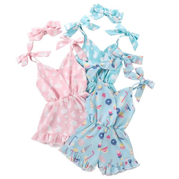 clothing sets 2021 infant baby girls sleeveless easter jumpsuit + bow headband cute donuts pattern elastic waist summer 1-5t, White
clothing sets 2021 infant baby girls sleeveless easter jumpsuit + bow headband cute donuts pattern elastic waist summer 1-5t, White