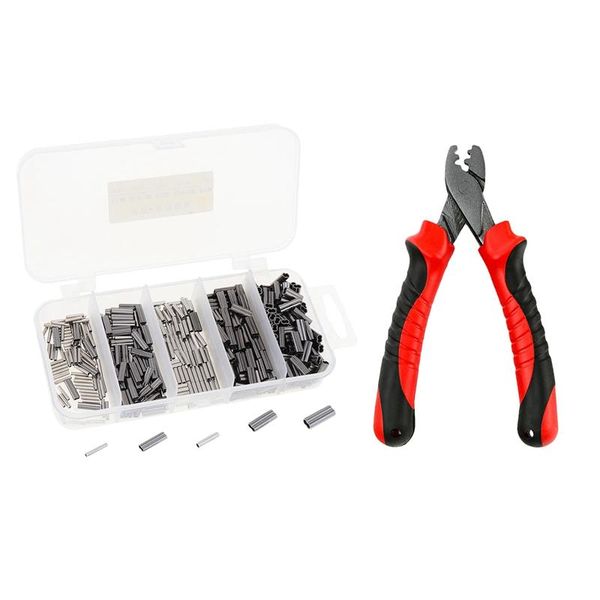 golf training aids 1x fishing crimping pliers & 500pcs/set single double 5 size mixed line sleeves tube
golf training aids 1x fishing crimping pliers & 500pcs/set single double 5 size mixed line sleeves tube