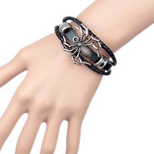 black color pu leather punk casual spider rivet bracelet charm bracelets, Golden;silver
black color pu leather punk casual spider rivet bracelet charm bracelets, Golden;silver