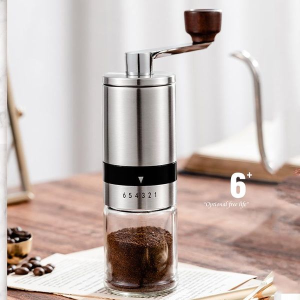 manual coffee grinders grinder stainless steel adjustable hand machine bean burr mill kitchen tool
manual coffee grinders grinder stainless steel adjustable hand machine bean burr mill kitchen tool