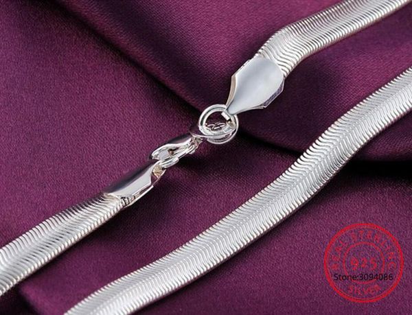 925 sterling silver 16/18/20/22/24 inch 6mm flat snake chain necklace for women man fashion wedding party charm jewelry
925 sterling silver 16/18/20/22/24 inch 6mm flat snake chain necklace for women man fashion wedding party charm jewelry