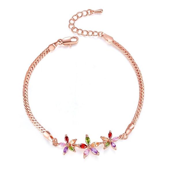 link, chain 2021 fashion colorful crystal colorless flower bracelet copper zircon original diy ladies jewelry birthday gift, Black
link, chain 2021 fashion colorful crystal colorless flower bracelet copper zircon original diy ladies jewelry birthday gift, Black
