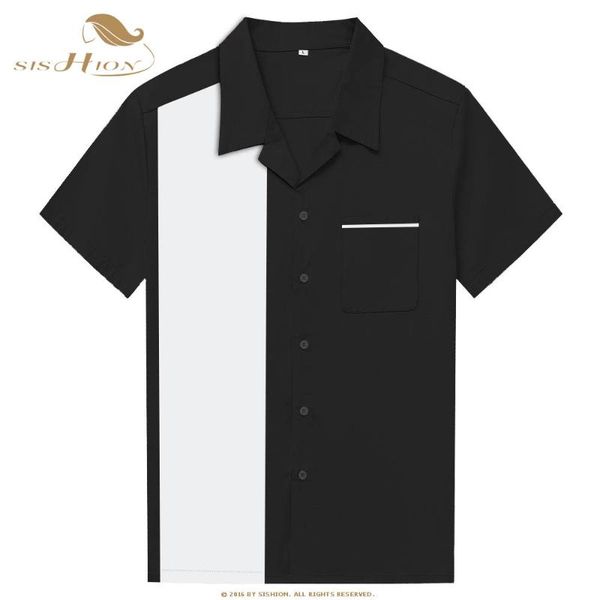 black and red patchwork men bowling shirt st110 2021 summer retro vintage casual camisas hombre manga corta men's shirts, White;black
black and red patchwork men bowling shirt st110 2021 summer retro vintage casual camisas hombre manga corta men's shirts, White;black