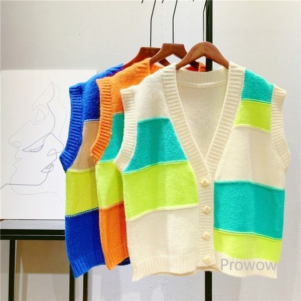 knits block patchwork knitted women spring autumn sweater vest up v-neck sleeveless cardigan, White
knits block patchwork knitted women spring autumn sweater vest up v-neck sleeveless cardigan, White