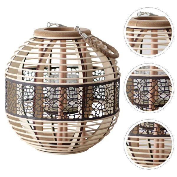 candle holders 1pc hand weaving bamboo portable lantern candlestick home decoration (beige)
candle holders 1pc hand weaving bamboo portable lantern candlestick home decoration (beige)