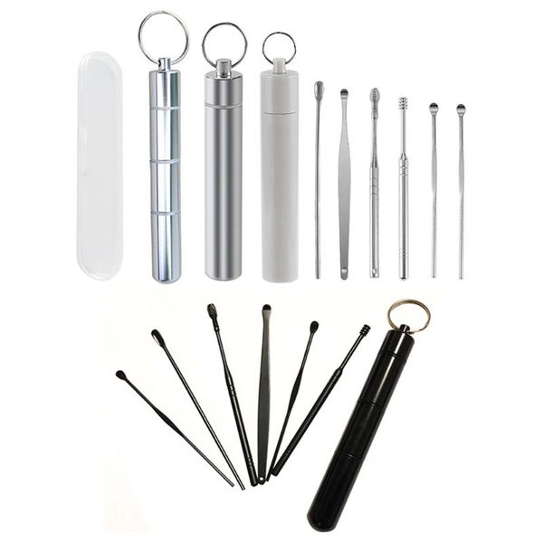 eyebrow tools & stencils 6pcs ear wax pickers stainless steel spiral earpick remover removal kit tool
eyebrow tools & stencils 6pcs ear wax pickers stainless steel spiral earpick remover removal kit tool