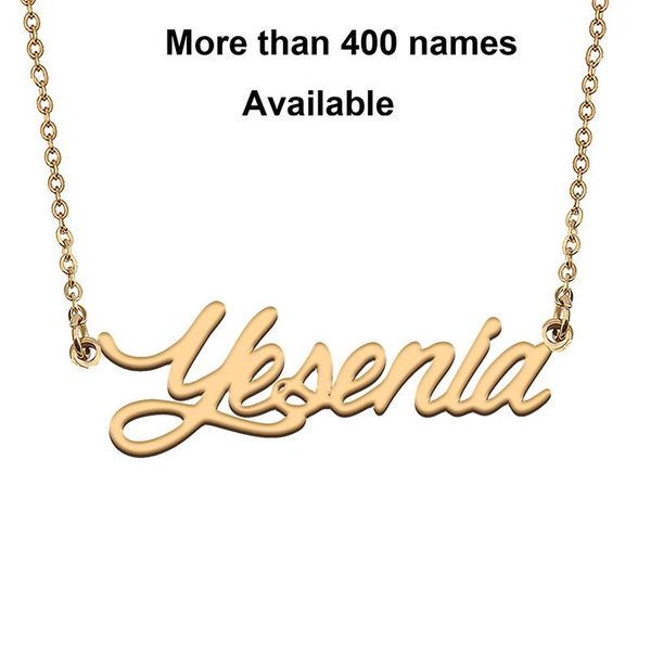 chains cursive initial letters name necklace for yesenia birthday party christmas year graduation wedding valentine day gift, Silver
chains cursive initial letters name necklace for yesenia birthday party christmas year graduation wedding valentine day gift, Silver