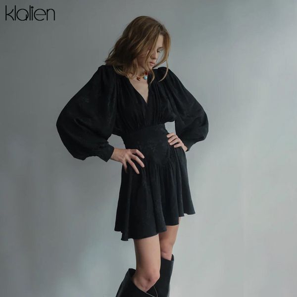 klalien fashion black chiffon printing elegant loose mini dress new women lantern full sleeve pleated slim party night dresses, Black;gray
klalien fashion black chiffon printing elegant loose mini dress new women lantern full sleeve pleated slim party night dresses, Black;gray