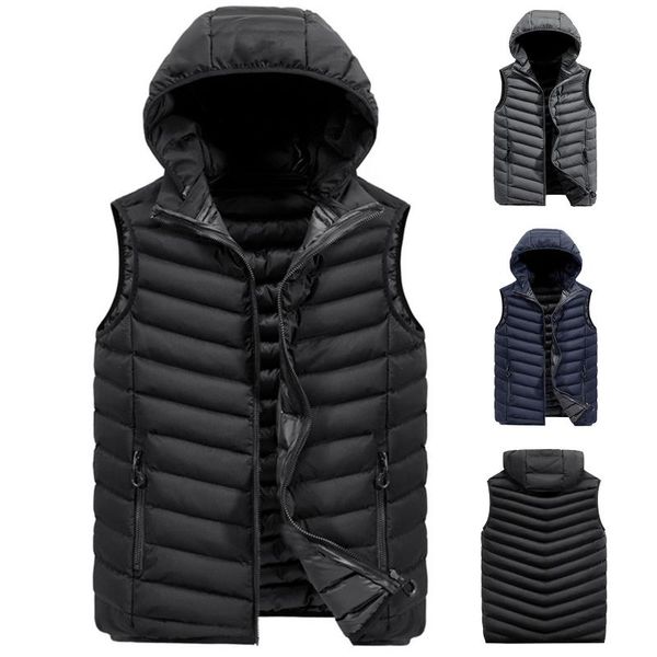 men's vests 4xl men winter hat detachable vest casual waistcoat sleeveless jackets male hooded outwear warm coats windproof #t3g, Black;white
men's vests 4xl men winter hat detachable vest casual waistcoat sleeveless jackets male hooded outwear warm coats windproof #t3g, Black;white