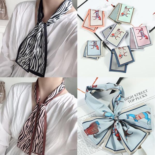 scarves small silk scarf for women stripe leopard print handle bag ribbons brand fashion head long skinny wholesale, Blue;gray
scarves small silk scarf for women stripe leopard print handle bag ribbons brand fashion head long skinny wholesale, Blue;gray