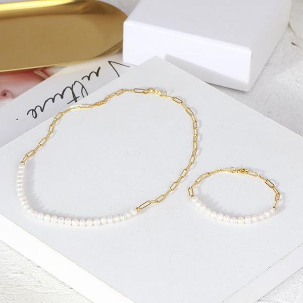 chokers european and american big-name jewelry wholesale fashion heterosexual natural pearl splicing chain necklace, Golden;silver
chokers european and american big-name jewelry wholesale fashion heterosexual natural pearl splicing chain necklace, Golden;silver