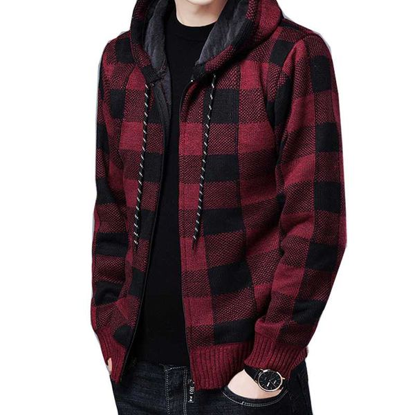 men's sweaters hooded fleece sweater thicken warm zipper cardigan coat fall winter japan and south korea 2021, White;black
men's sweaters hooded fleece sweater thicken warm zipper cardigan coat fall winter japan and south korea 2021, White;black