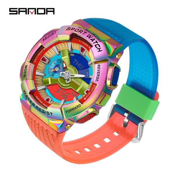 wristwatches sanda men watch sports quartz mens watches fashion dual display analog digital led electronic male wrist, Slivery;brown
wristwatches sanda men watch sports quartz mens watches fashion dual display analog digital led electronic male wrist, Slivery;brown