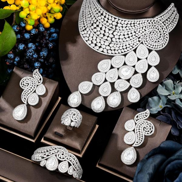 earrings & necklace godki big luxury peacock tail women engagement cubic zirconia earring dubai jewelry set jewellery addiction, Silver
earrings & necklace godki big luxury peacock tail women engagement cubic zirconia earring dubai jewelry set jewellery addiction, Silver