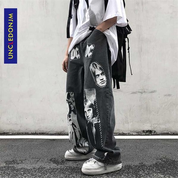 uncledonjm high street patchwork printed jeans ins hip hop wide leg pants men hip hop jeans men 8009 211108, Blue
uncledonjm high street patchwork printed jeans ins hip hop wide leg pants men hip hop jeans men 8009 211108, Blue