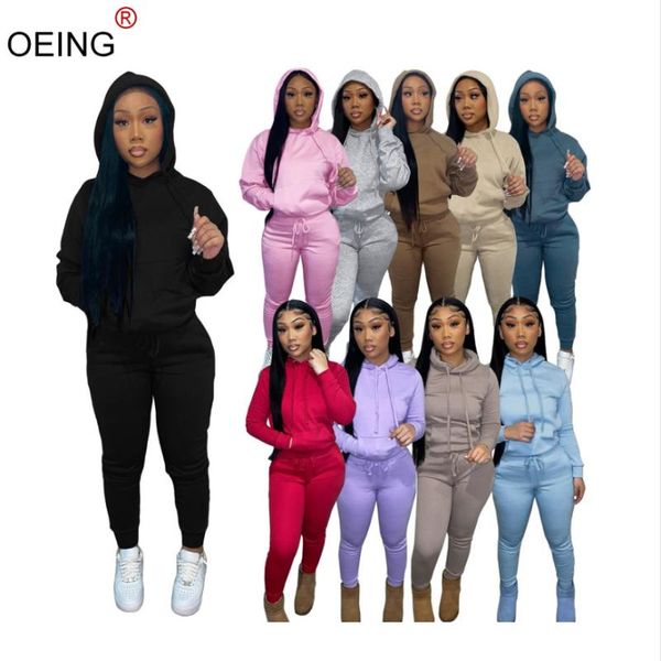 women's two piece pants women fleece tracksuits hoodies set fall winter solid color outfits hooded draw string sportswear casual 2 sets, White
women's two piece pants women fleece tracksuits hoodies set fall winter solid color outfits hooded draw string sportswear casual 2 sets, White