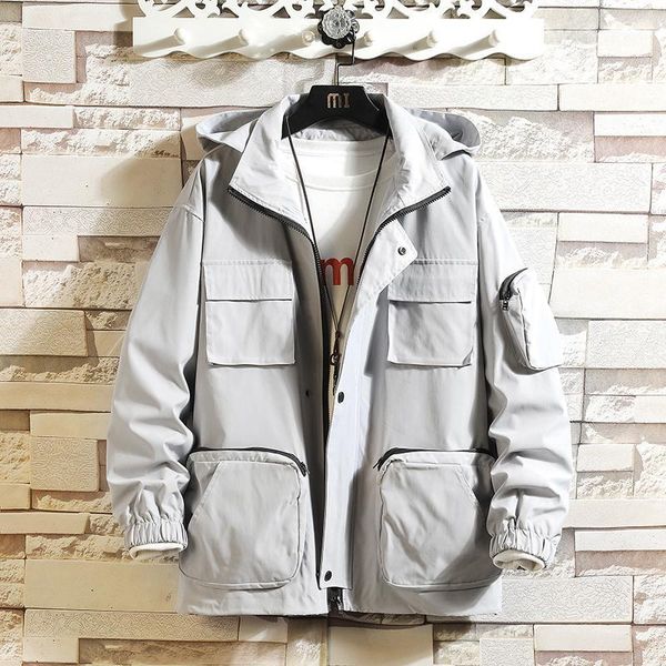 multi pocket stormsuit hip hop zip hooded women men's clothes antique jacket japanese style streetwear jackets, Black;brown
multi pocket stormsuit hip hop zip hooded women men's clothes antique jacket japanese style streetwear jackets, Black;brown