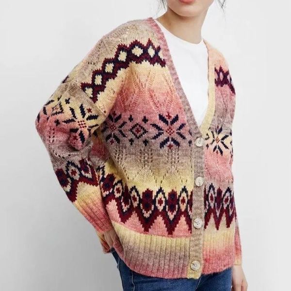 women's knits & tees le luz vintage pattern knitted sweater cardigan women sweaters jumpers v-neck y2k spring autumn warm ladies woman, White
women's knits & tees le luz vintage pattern knitted sweater cardigan women sweaters jumpers v-neck y2k spring autumn warm ladies woman, White