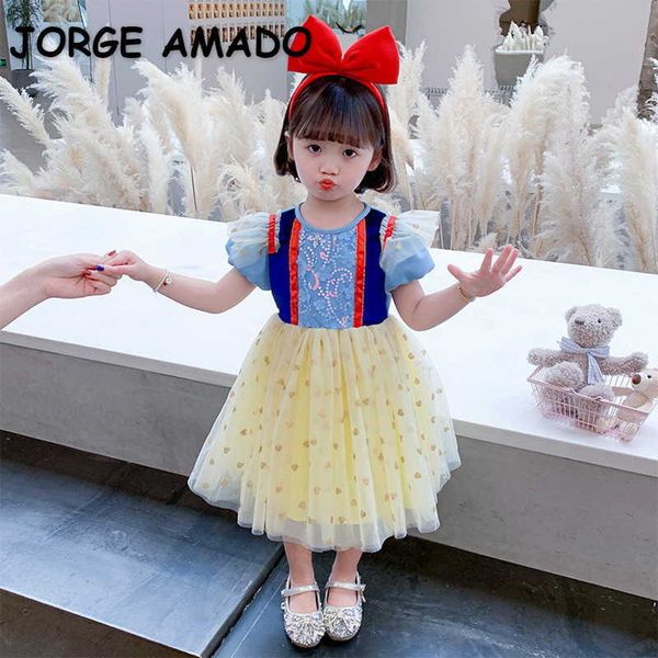 summer kids girl party dress short puff sleeves mesh princess dresses wedding piano perform formal clothes e2105 210610, Red;yellow
summer kids girl party dress short puff sleeves mesh princess dresses wedding piano perform formal clothes e2105 210610, Red;yellow