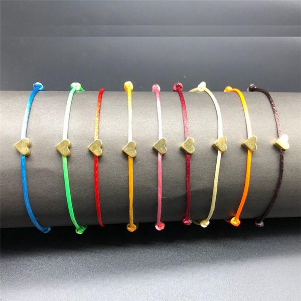 charm bracelets handmade love heart shape bracelet thin red rope thread string for men women couples, Golden;silver
charm bracelets handmade love heart shape bracelet thin red rope thread string for men women couples, Golden;silver
