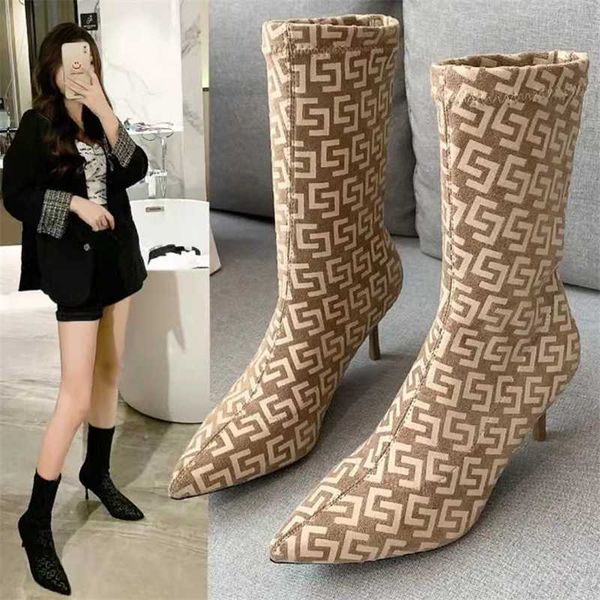 boots high-quality fashion stretch women's 2021 british pointed stiletto thin short, Black
boots high-quality fashion stretch women's 2021 british pointed stiletto thin short, Black