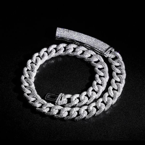 designer jewelry mens necklace hip hop 14k gold chain bling diamond iced out cuban link chains luxury jewlery rapper fashion accessories new, Silver
designer jewelry mens necklace hip hop 14k gold chain bling diamond iced out cuban link chains luxury jewlery rapper fashion accessories new, Silver