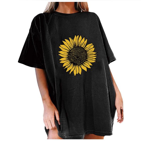 women's blouses & shirts womens and women loose blouse sunflower printed patterns casual short sleeve blusas mujer de moda 2021, White
women's blouses & shirts womens and women loose blouse sunflower printed patterns casual short sleeve blusas mujer de moda 2021, White