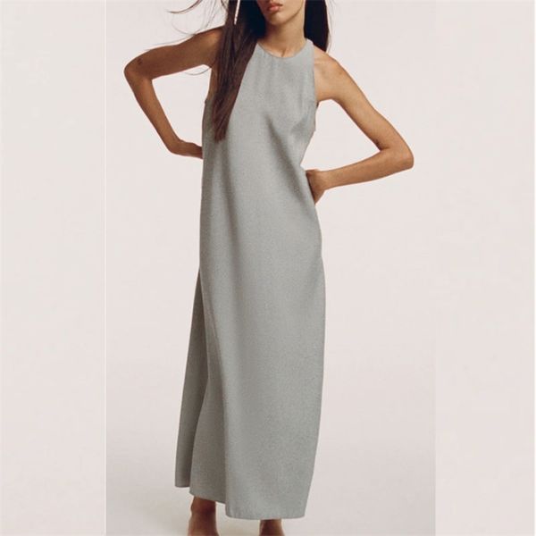 women summer solid tank dress za sleeveless o-neck casual female elegant fashion street mid-calf dresses clothes vestidos 210513, Black;gray
women summer solid tank dress za sleeveless o-neck casual female elegant fashion street mid-calf dresses clothes vestidos 210513, Black;gray
