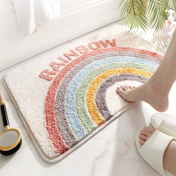 carpets rainbow simple thicken bathroom absorbent carpet door entrance household flocked non-slip bedroom floor mat
carpets rainbow simple thicken bathroom absorbent carpet door entrance household flocked non-slip bedroom floor mat