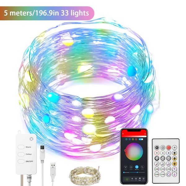 strips smart usb led string lights dancing with songs sync dream color fairy lamp garland for home christmas year's decor
strips smart usb led string lights dancing with songs sync dream color fairy lamp garland for home christmas year's decor