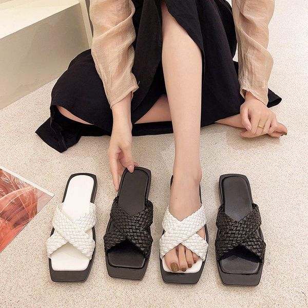 retro women slippers summer weave square toe flat with slides soft bottom shoes woman sewing cotton fabric footwear 2021, Black
retro women slippers summer weave square toe flat with slides soft bottom shoes woman sewing cotton fabric footwear 2021, Black