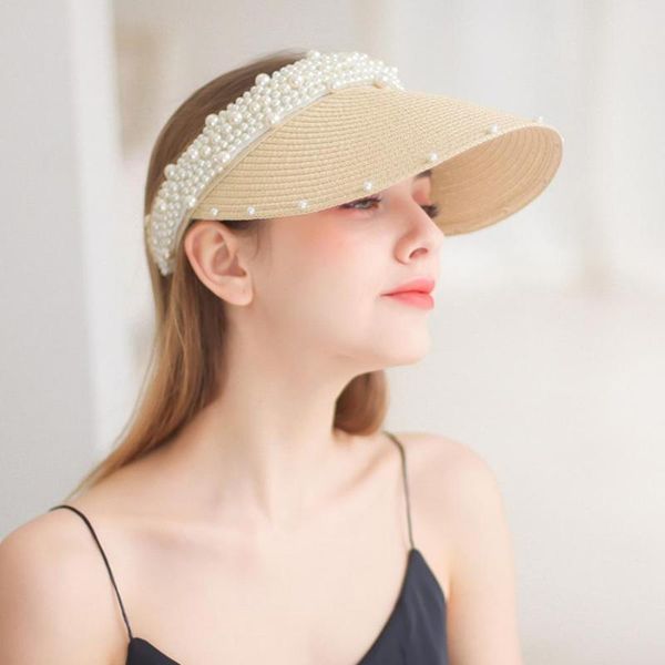 wide brim hats fashion womens cap handmade pearl straw weaving raffia sun visors woman hat beach panama travel design caps, Blue;gray
wide brim hats fashion womens cap handmade pearl straw weaving raffia sun visors woman hat beach panama travel design caps, Blue;gray