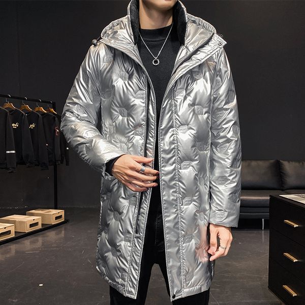 brand mens winter jacket white duck down hood jacket long style warm fashion zipper coat male shiny down coat parka, Black
brand mens winter jacket white duck down hood jacket long style warm fashion zipper coat male shiny down coat parka, Black
