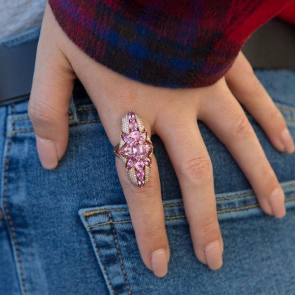 wedding rings bohemian style pink crystal ring big oval elegant mosaic cz for women bling jewelry, Slivery;golden
wedding rings bohemian style pink crystal ring big oval elegant mosaic cz for women bling jewelry, Slivery;golden