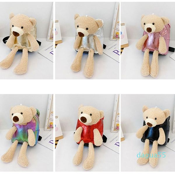 cartoon plush bear kids backpacks stuffed01234567895087912
