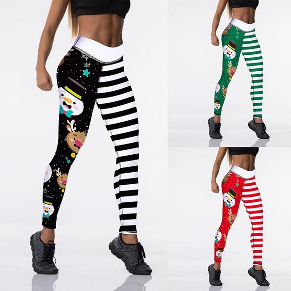 women's leggings high waist elasticity women printed cute snowman animal fawn fitness pants xmas, Black
women's leggings high waist elasticity women printed cute snowman animal fawn fitness pants xmas, Black