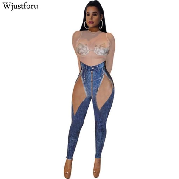 women's jumpsuits & rompers wjustforu fashion printed denim jumpsuit women bodycon elegant zipper female long sleeve casual bodysuit sl, Black;white
women's jumpsuits & rompers wjustforu fashion printed denim jumpsuit women bodycon elegant zipper female long sleeve casual bodysuit sl, Black;white